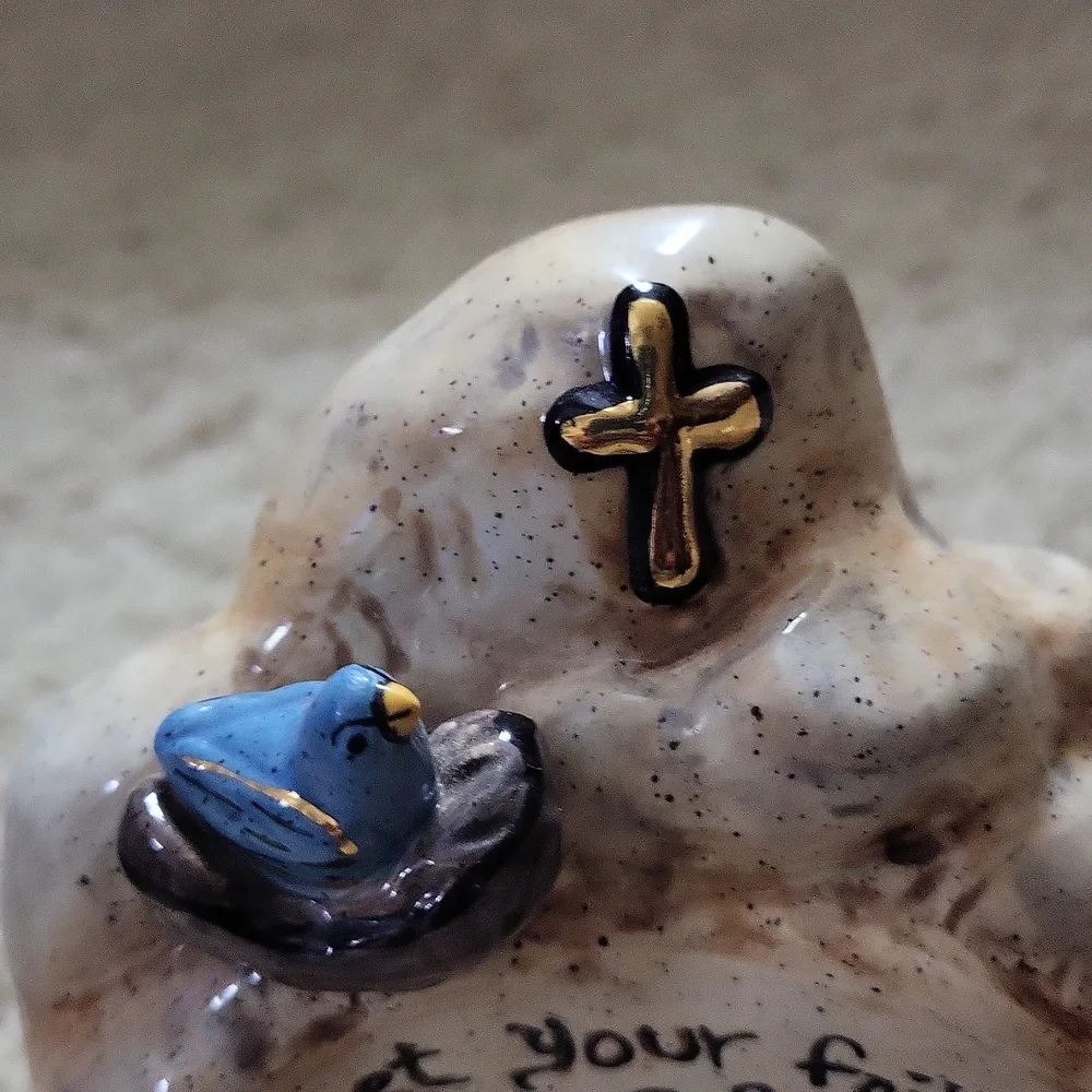 2003 Blue Sky Tea Light Holder.  Ceramic - Picture 5 of 6